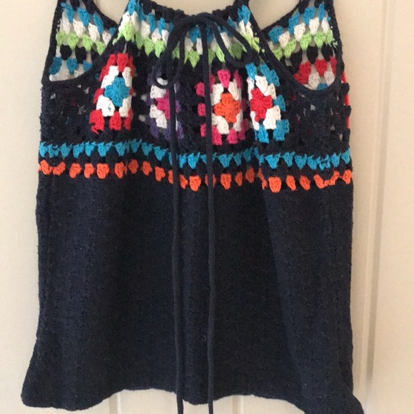 Crochet Floral Knit Retro Tank Top - Picture 4 of 9